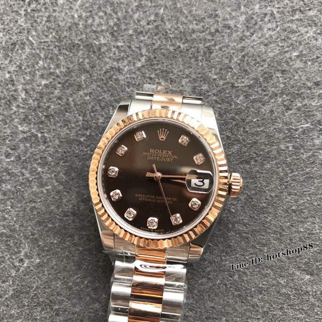 劳力士专柜复刻高端女士手表 Rolex蚝式恒动日志型31mm系列腕表 gjs2645